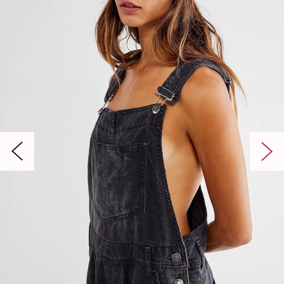 💐FREE PEOPLE Distressed overalls💐& cami💐 - Picture 5 of 16